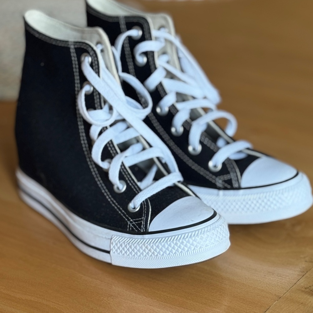 Converse Black and White High-Top Sneakers